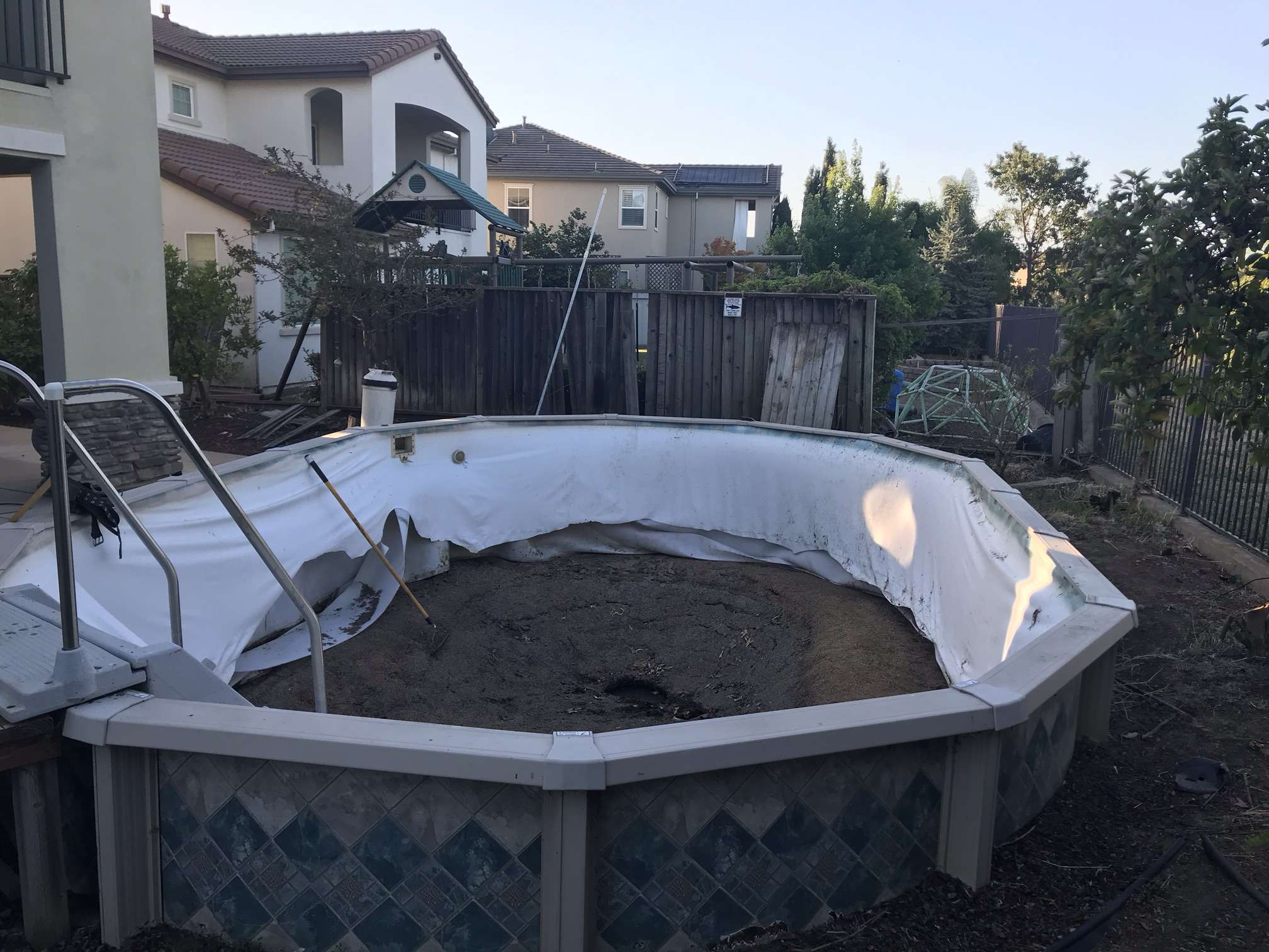 16x24 Above Ground Pool Liner Installation in West Sacramento, CA ...