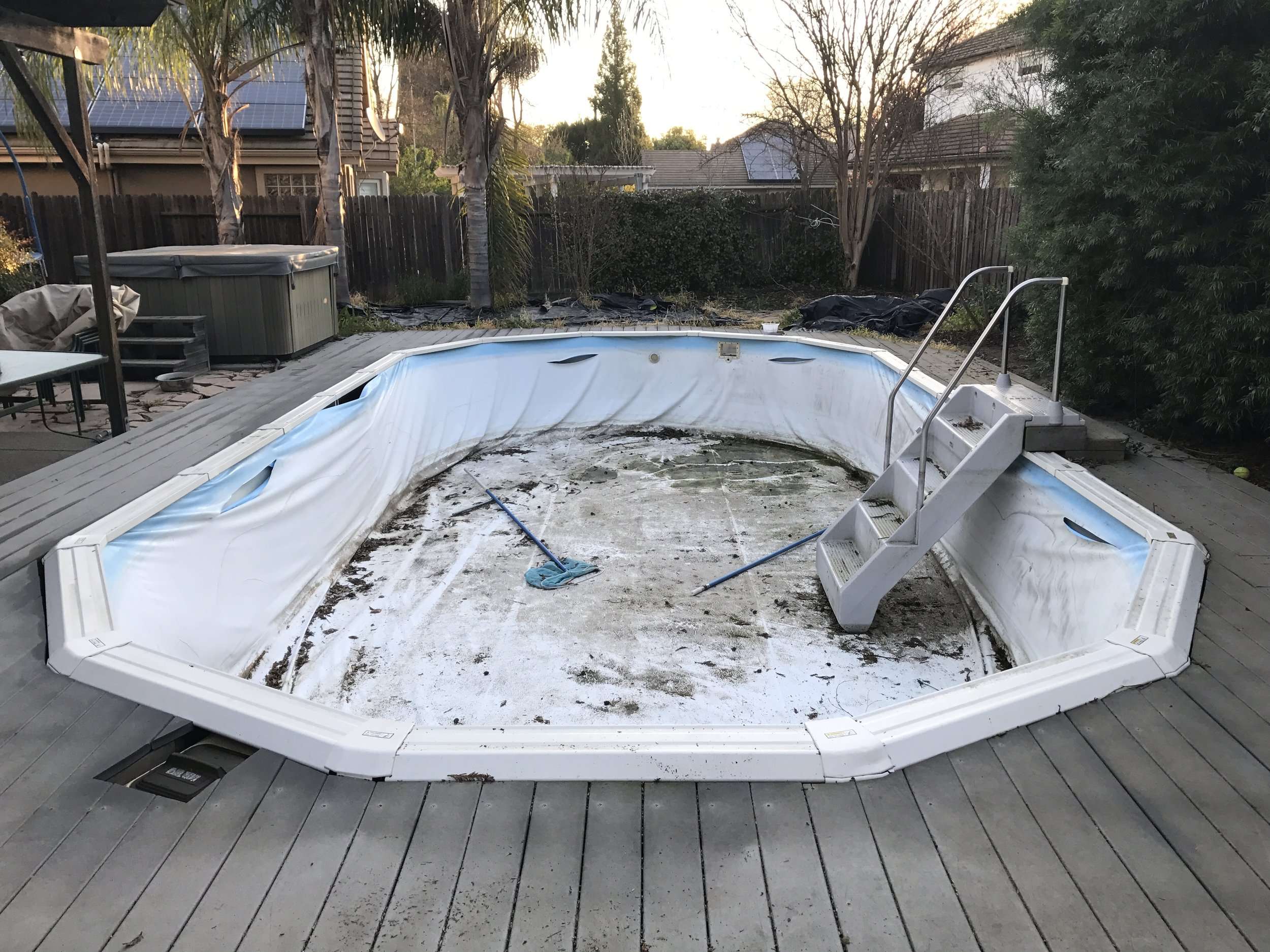 16x32 Above Ground Pool Liner Installation in Davis, CA  ~Above the ...