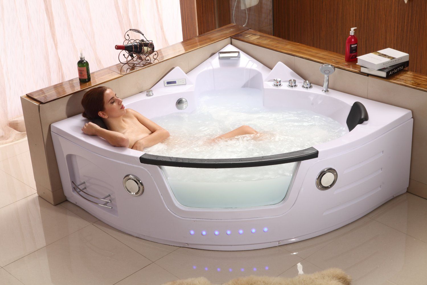 2 Person Hydrotherapy Computerized Massage Indoor Whirlpool Jetted ...