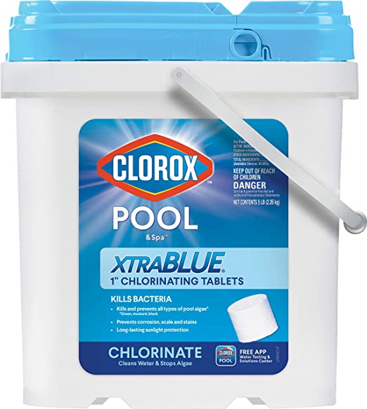 Amazon.com : Clorox Pool& Spa 29005CLX XtraBlue 1"  Chlorinating Tablets ...
