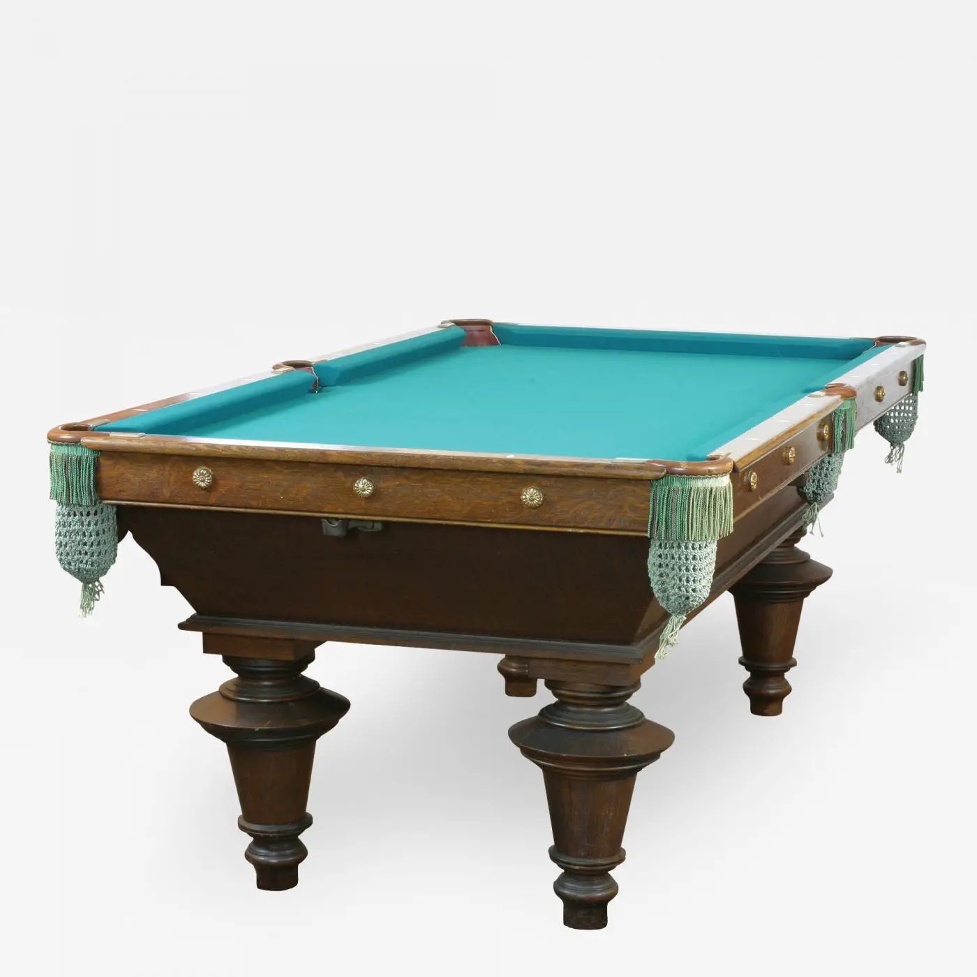 Antique Pocket Billiards Pool Table Brunswick Balke Collender