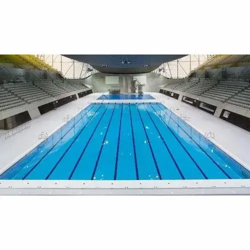 Blue Fiberglass Olympic Swimming Pool, Dimension (Length X Breadth ...