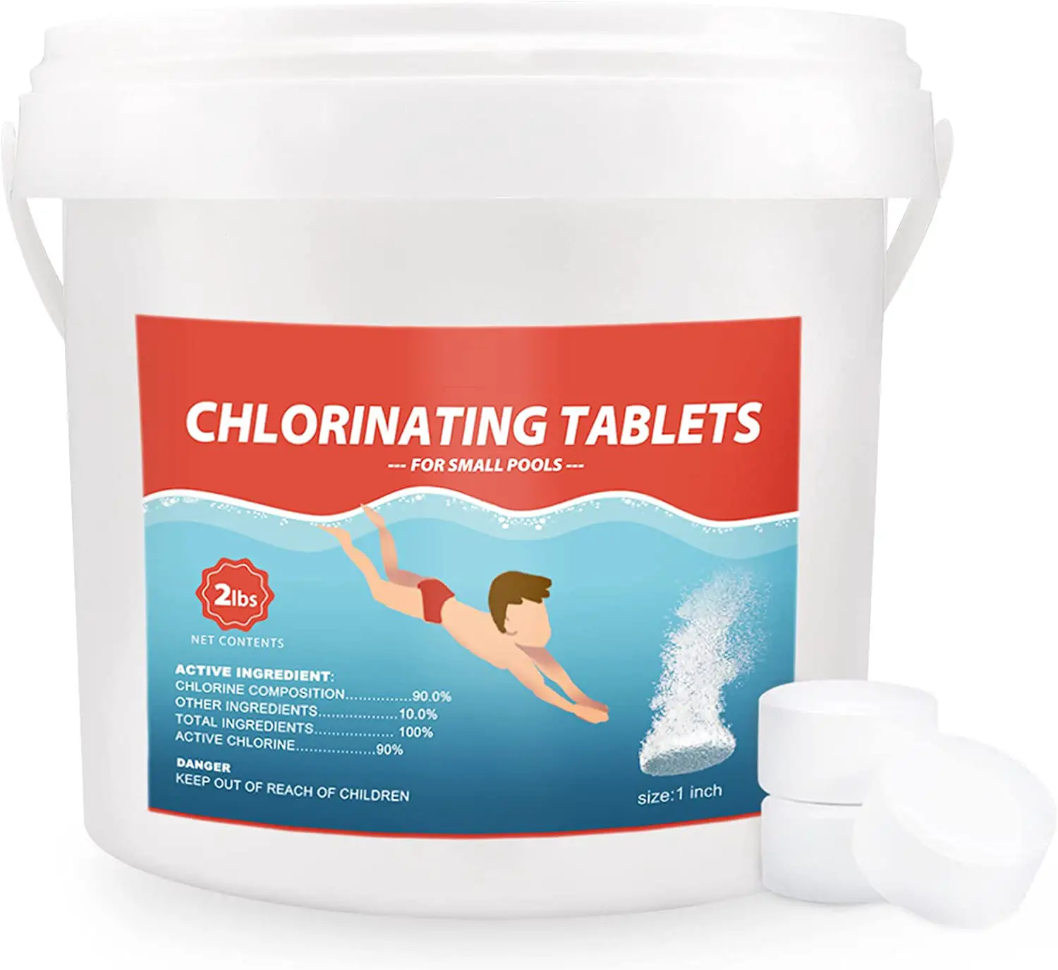 Buy 1 INCH Chlorinating Tablets, 2LB Pool Chlorination Tablets for ...
