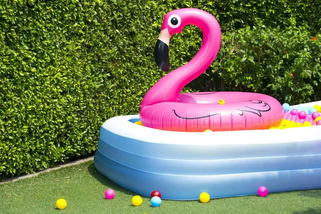 Can you put chemicals in a blow up pool?