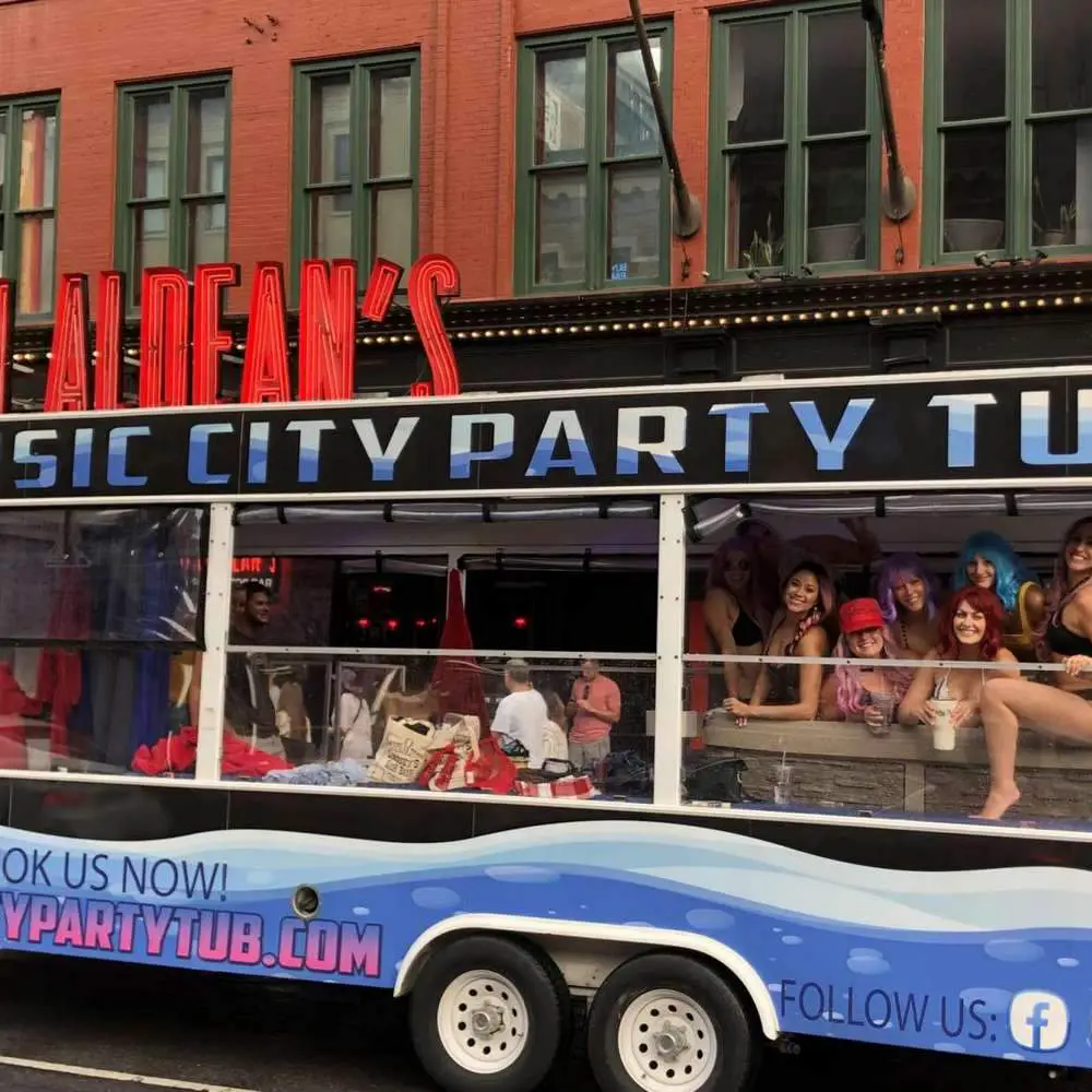Celebrate Onboard A Party Bus With A Hot Tub While Taking A Nashville ...