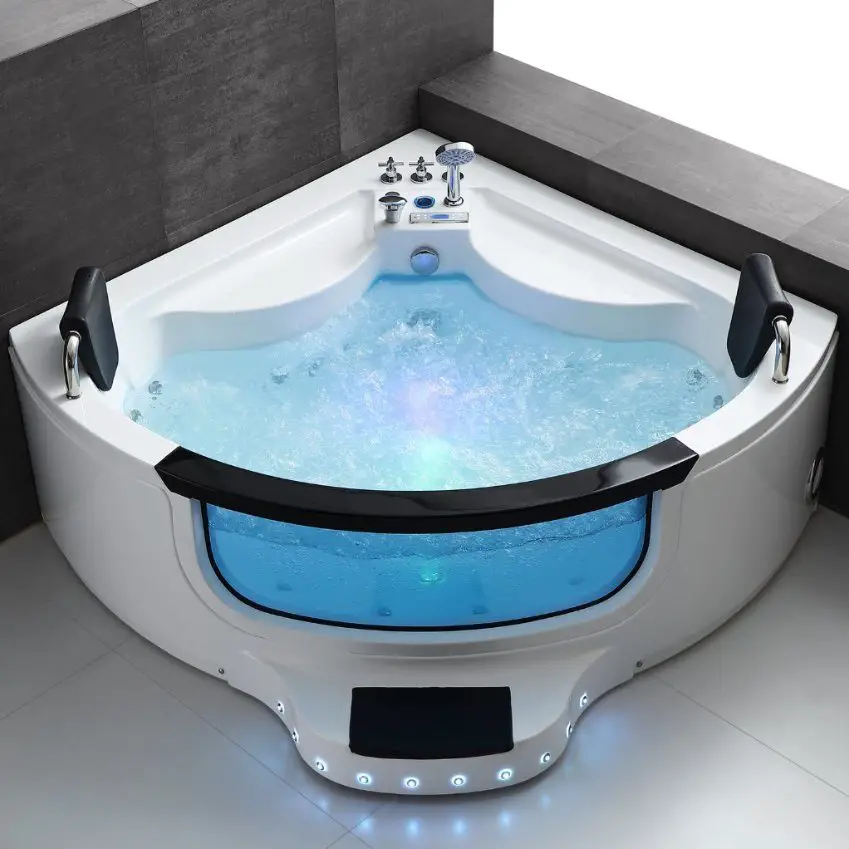 China Two Person Luxury Hot Tub Acrylic Jacuzzi Whirlpool Jetted ...