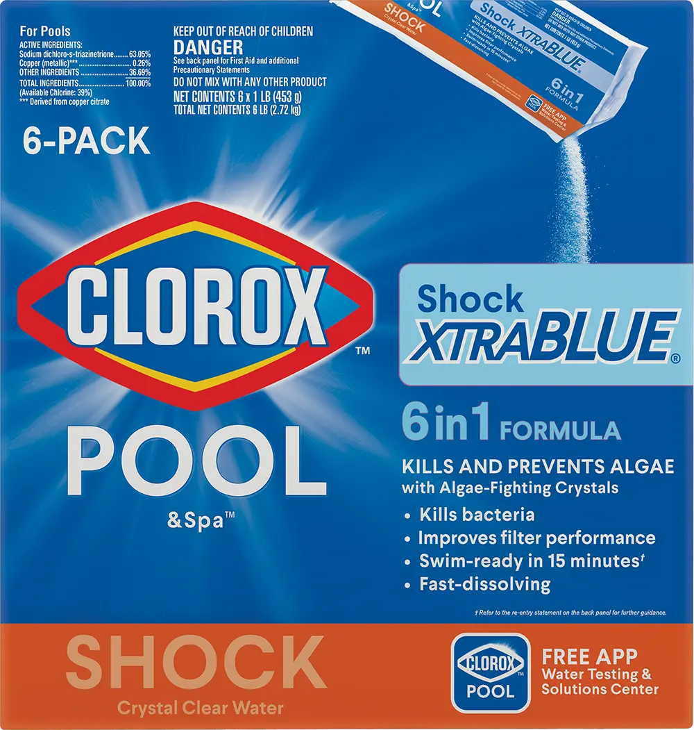 Clorox Pool& Spa Shock XtraBlue Pool Shock for Swimming ...