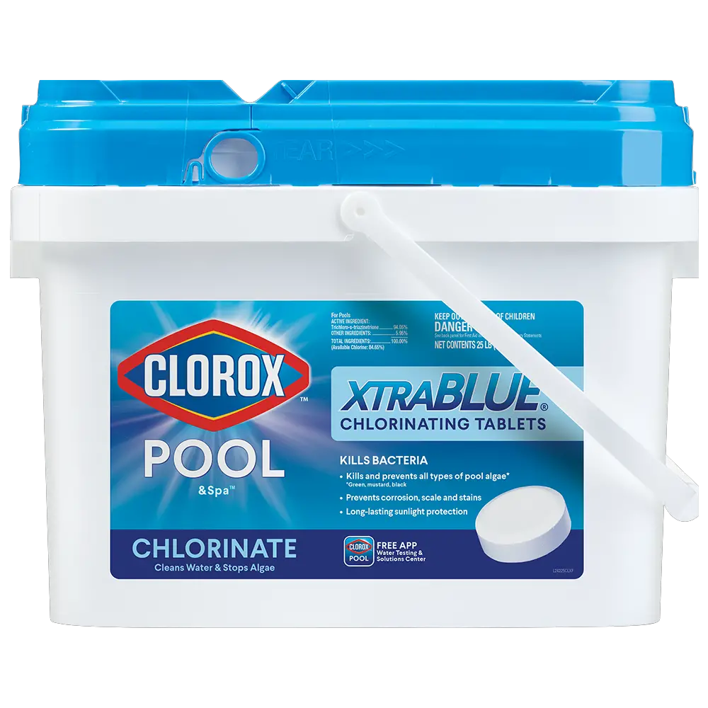 Clorox Pool& Spa XtraBlue 3"  Chlorinating Tablets for Swimming Pools ...