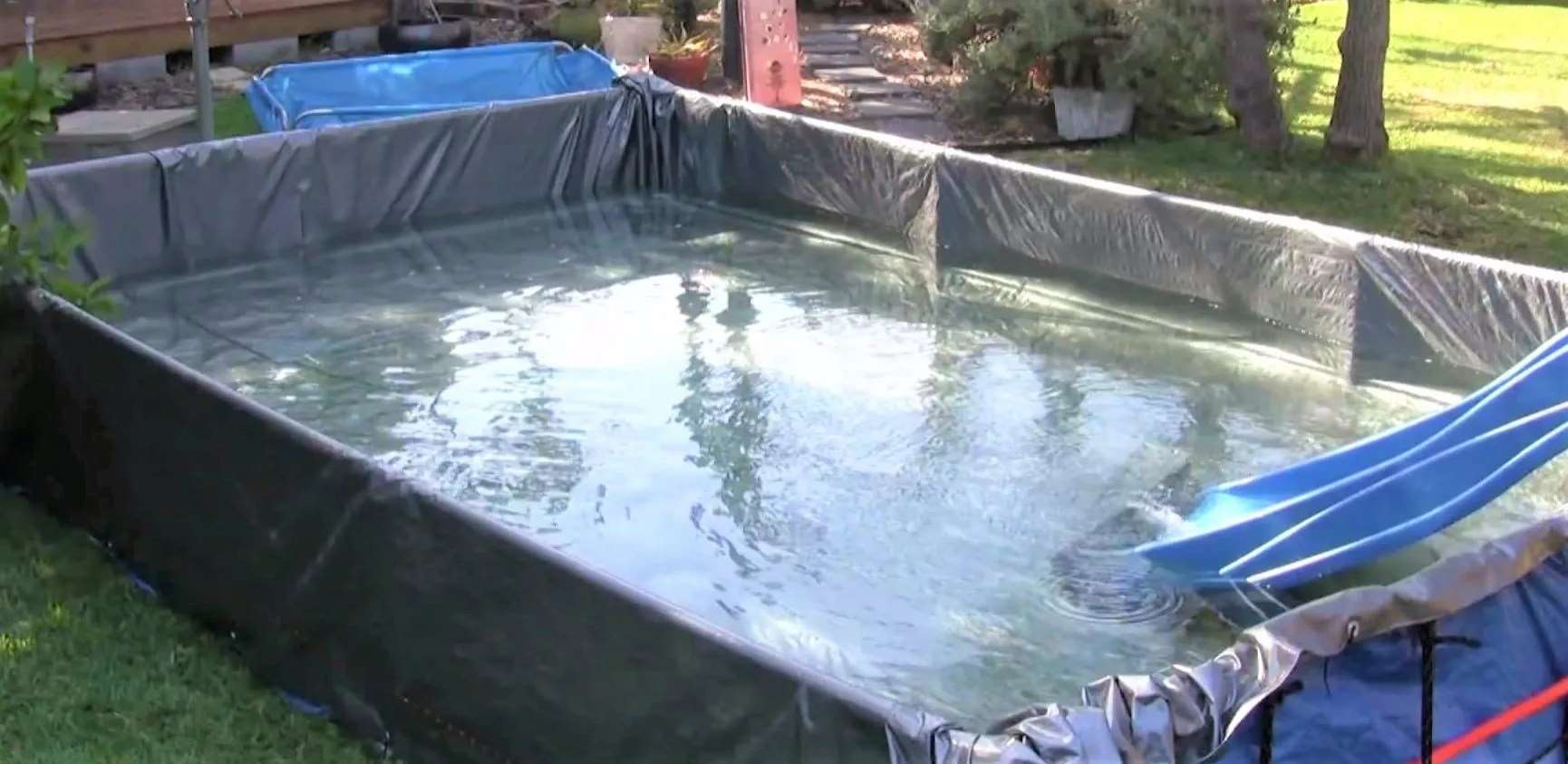 DIY Above Ground Pool Made of Pipe Complete