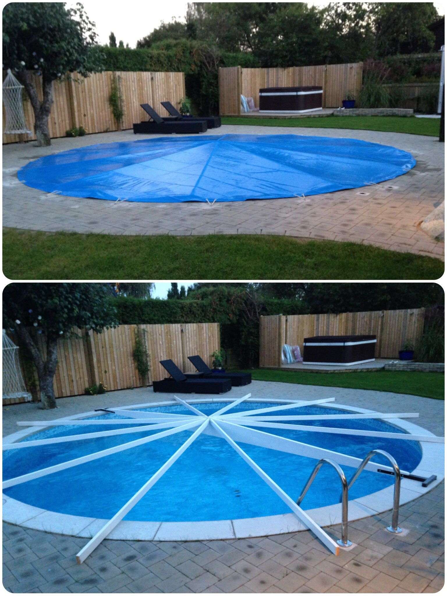 #diy #poolcover to get rid of rain and melting snow, #DIY ...