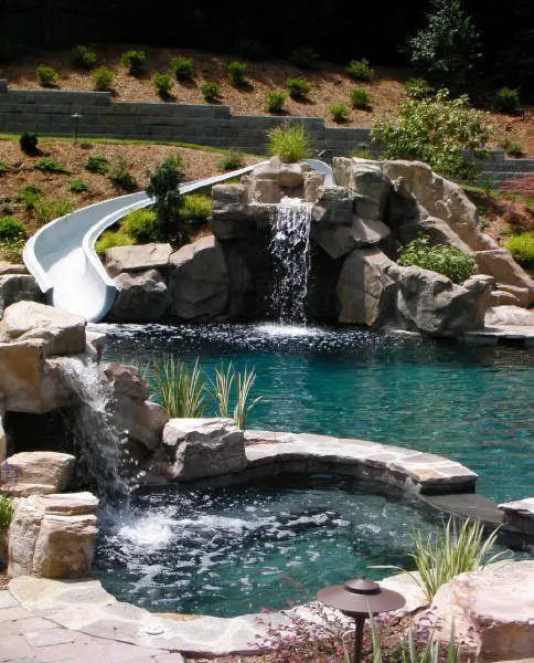 Exact Pool Design with hot tub, Slide,gratto, waterfalls, exc... Must ...