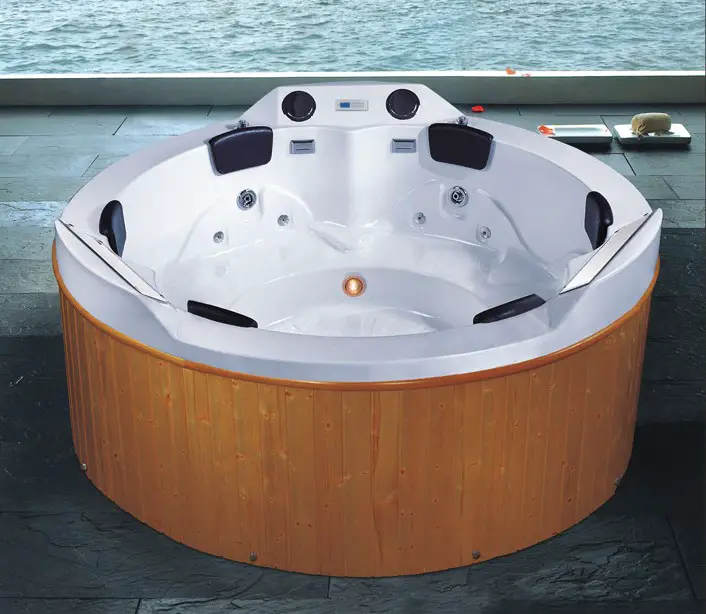 High Quality Outdoor Acrylic Round 6 Person Hot Tub
