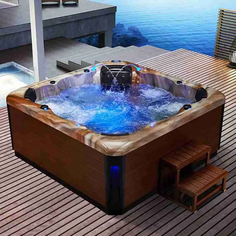 home fiber glass acrylic family pool foot massage hot tub hydro bath ...