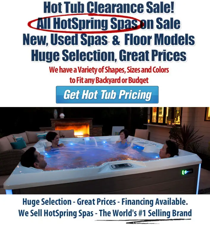 Hot Tub Clearance Sale / Hot Spring Spas
