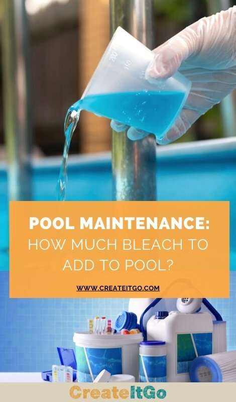 how much bleach to add to pool