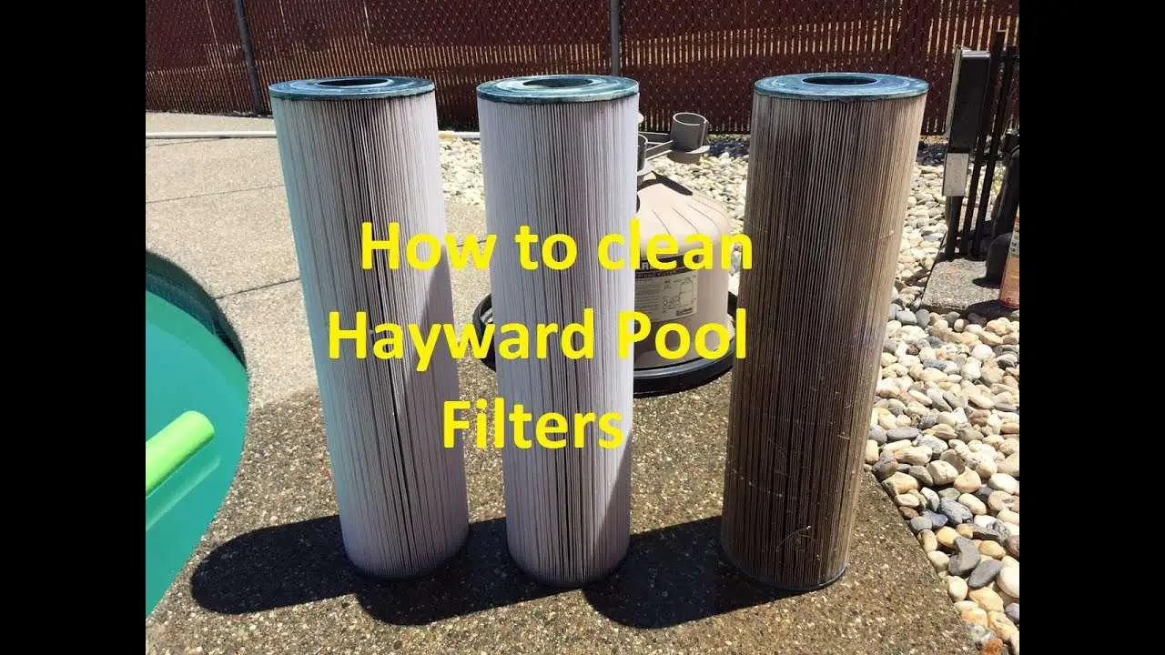 How to clean Hayward pool filters or cartridge pool filters without any ...