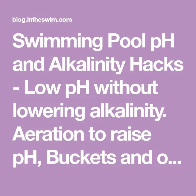 How to lower ph in pool without chemicals
