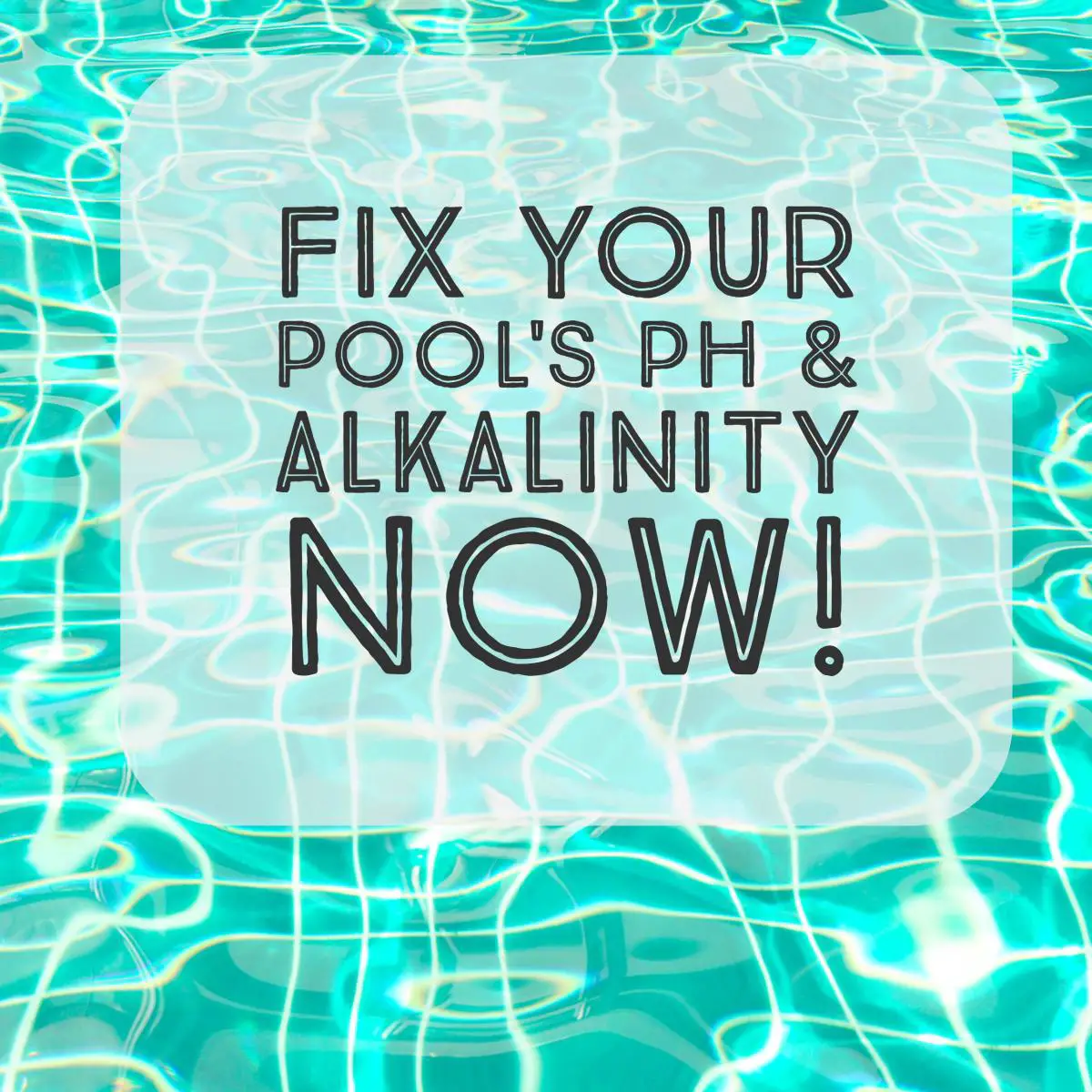 How to Lower Total Alkalinity and Adjust Ph in a Swimming Pool