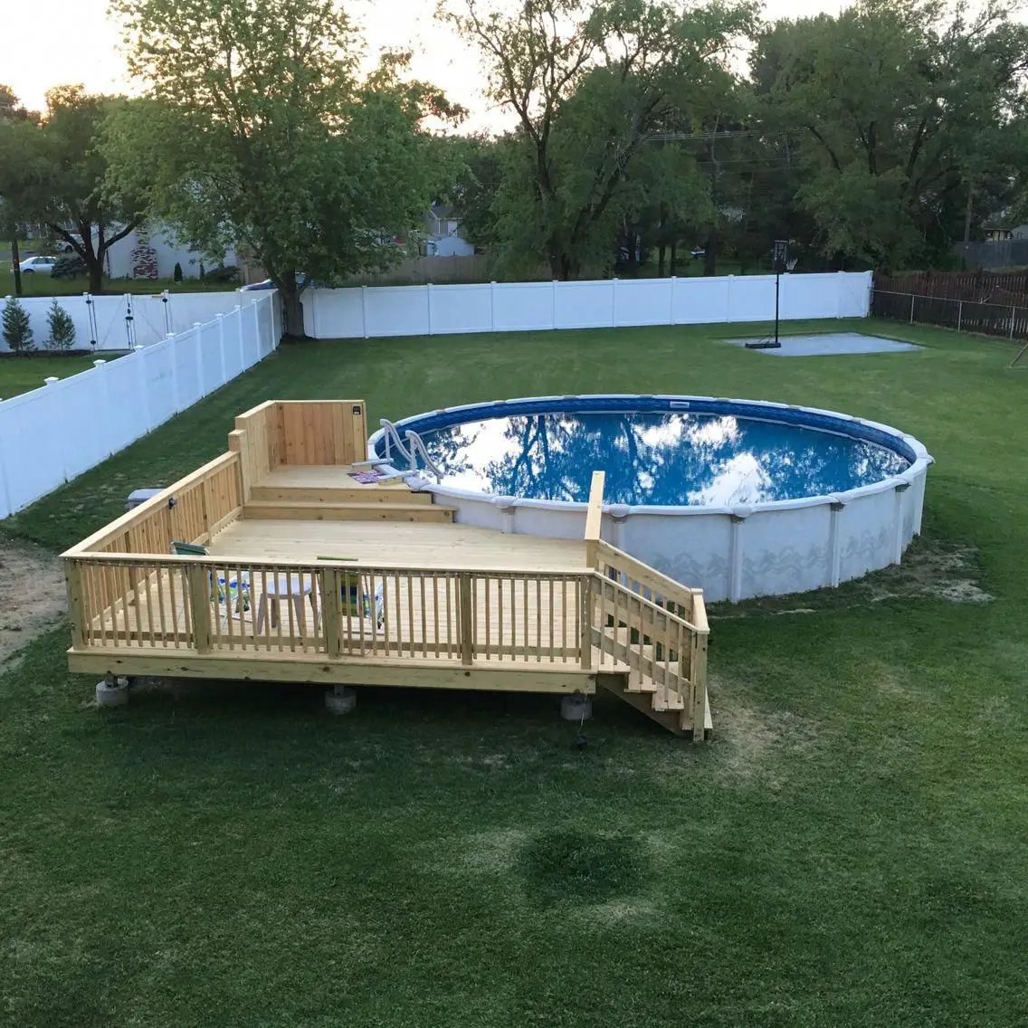 Incredible Above Ground Pool Deck Ideas On A Budget References