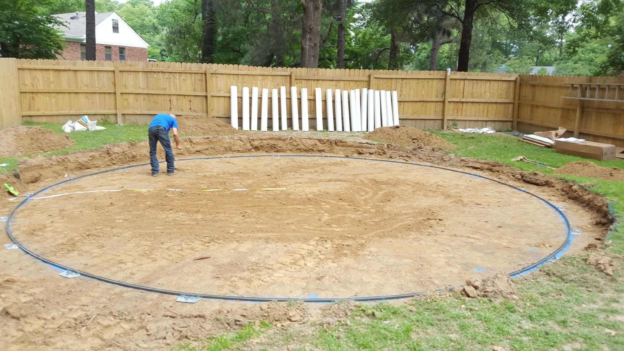Installing an Above Ground Pool with a Sand Base and Foam Cove