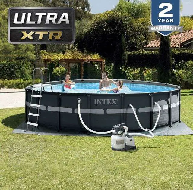 Intex Ultra 18 Foot XTR Rectangular Metal Frame Swimming ...