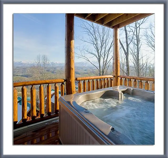 Miles Away in a Winter Hot Tub with a Smoky Mountains view. Photos from ...