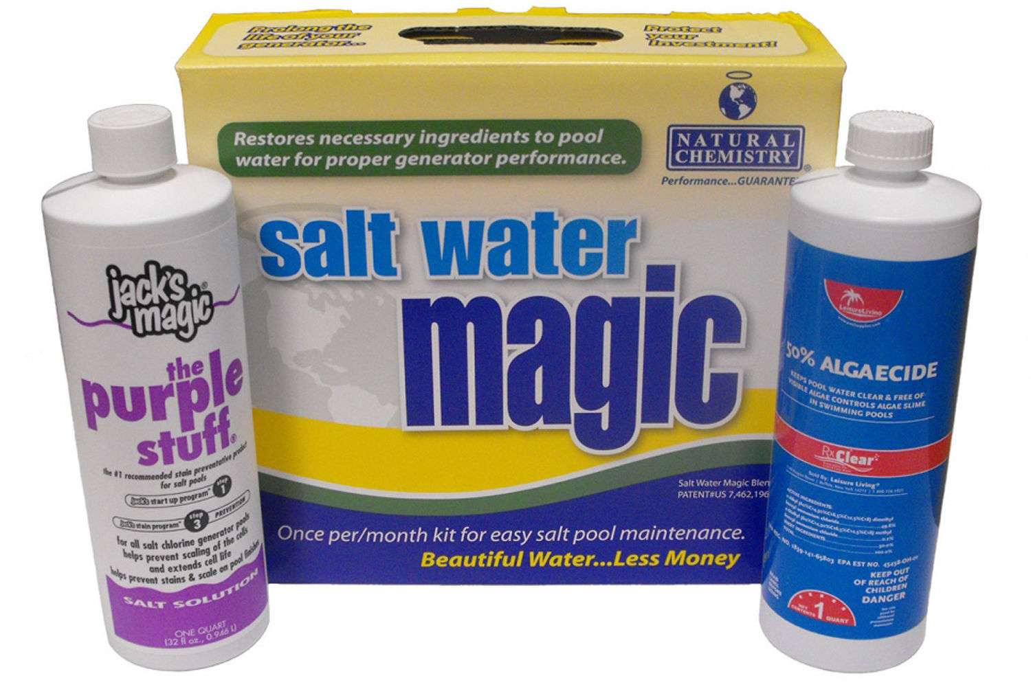 Natural Chemistry Swimming Pool Salt Water Magic Closing Chemical Kit ...