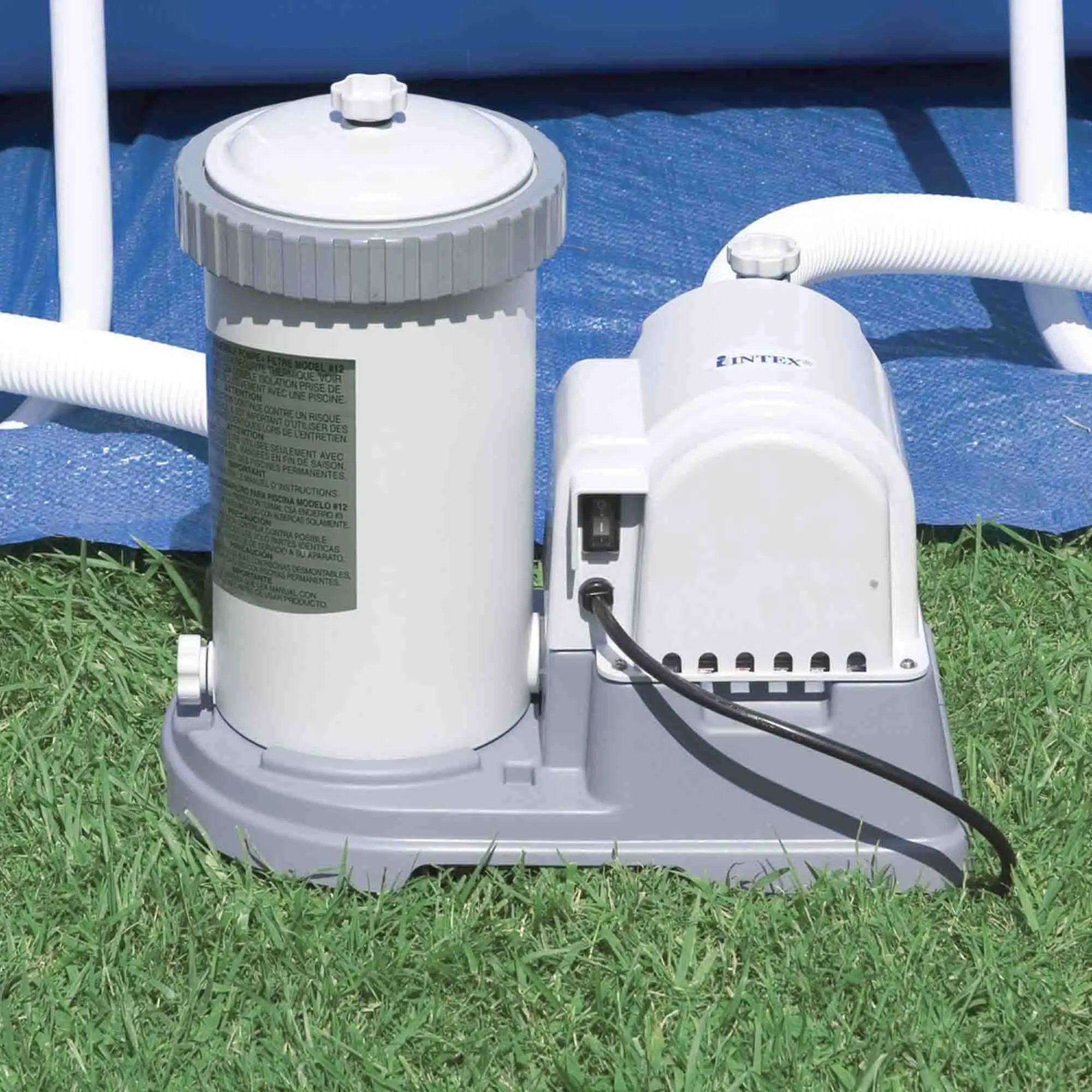 NEW Intex 1000 GPH Pool Pump Filtration System Swimming Pool Cleaning ...