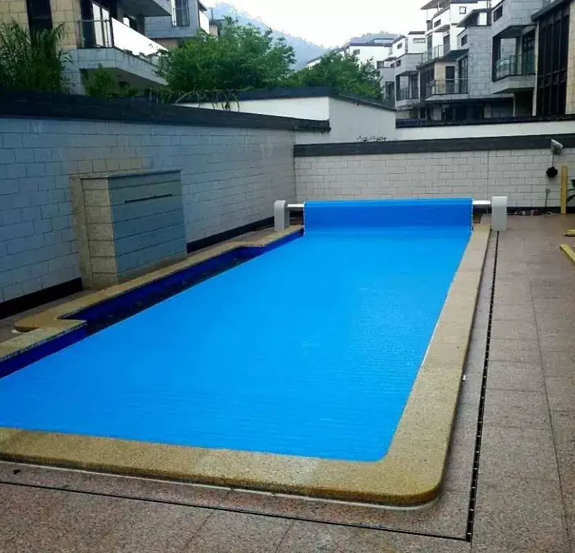 PC 8X4M Automatic Swimming Pool Cover With A Roller in 2020