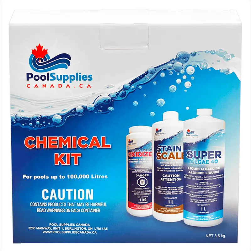 Pool Supplies Canada Chemical Kit (Up to 100,000 L)