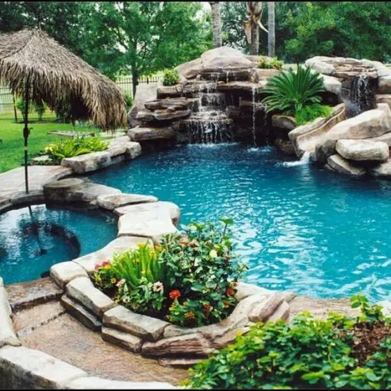 Rock pools, Hot tubs and Waterfalls on Pinterest