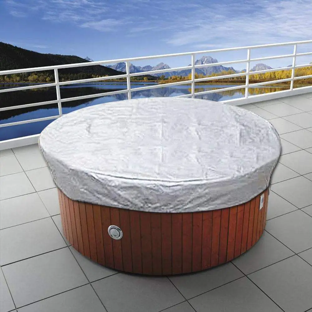 rowna Amasstu Round Hot Tub Cover, Outdoor Heavy Duty Water Resistant ...