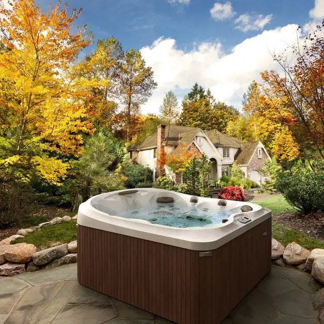 Stay warm this winter with a JacuzziÂ® Hot Tub.