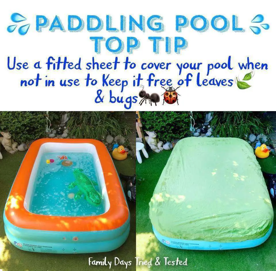 This super simple trick will keep your paddling pool clean ...