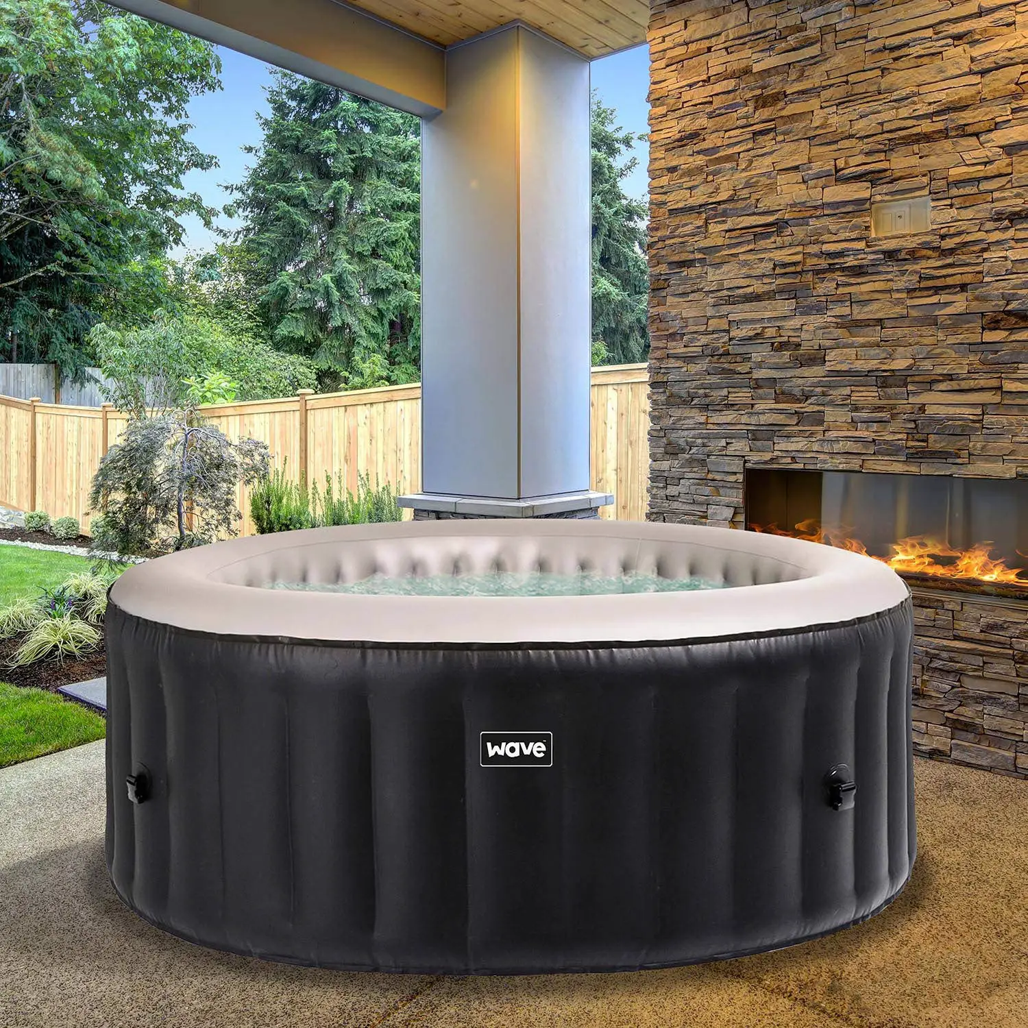 WAVE Spas Atlantic Inflatable Hot Tub, A Portable Inflatable Quick ...